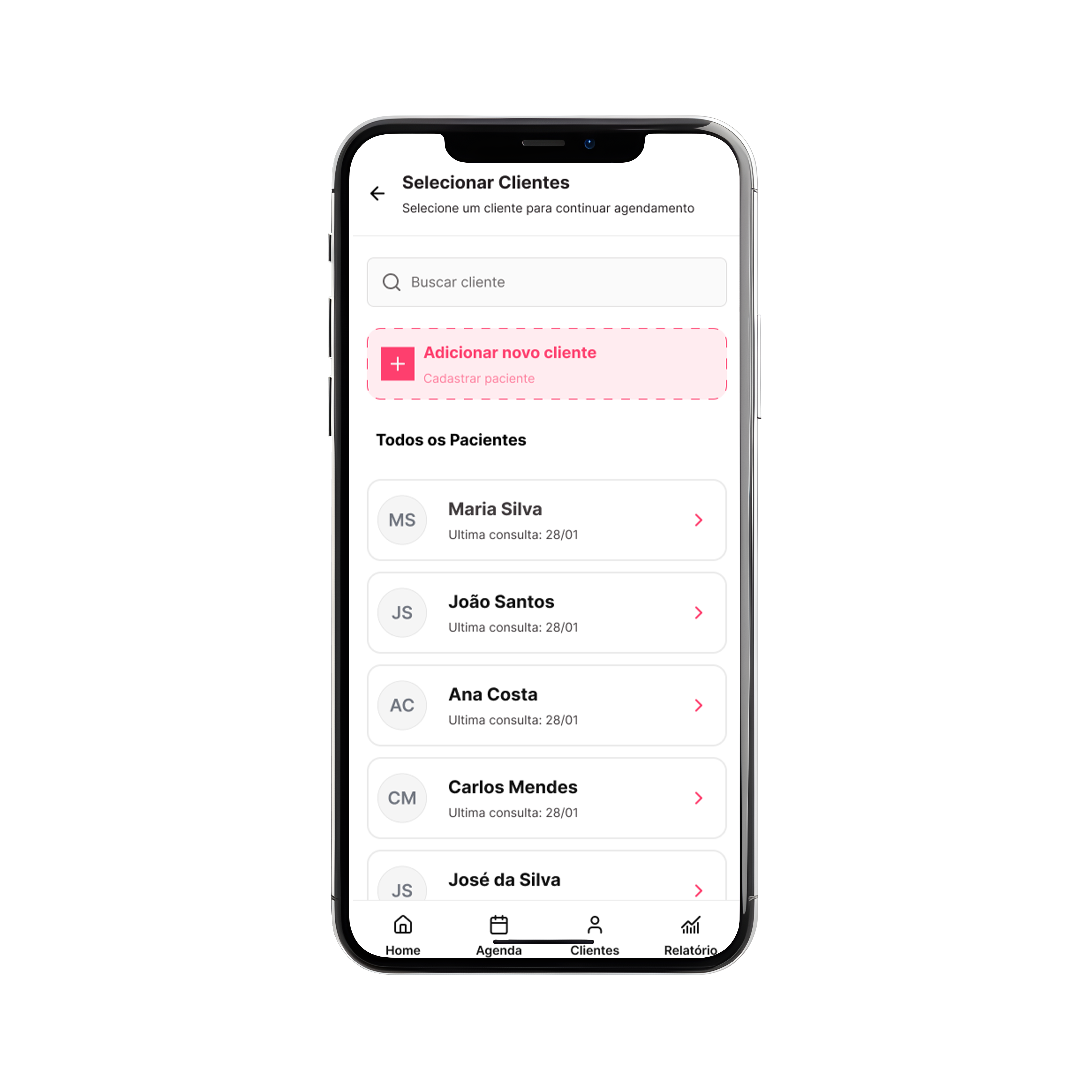 Cora — Select clients mockup